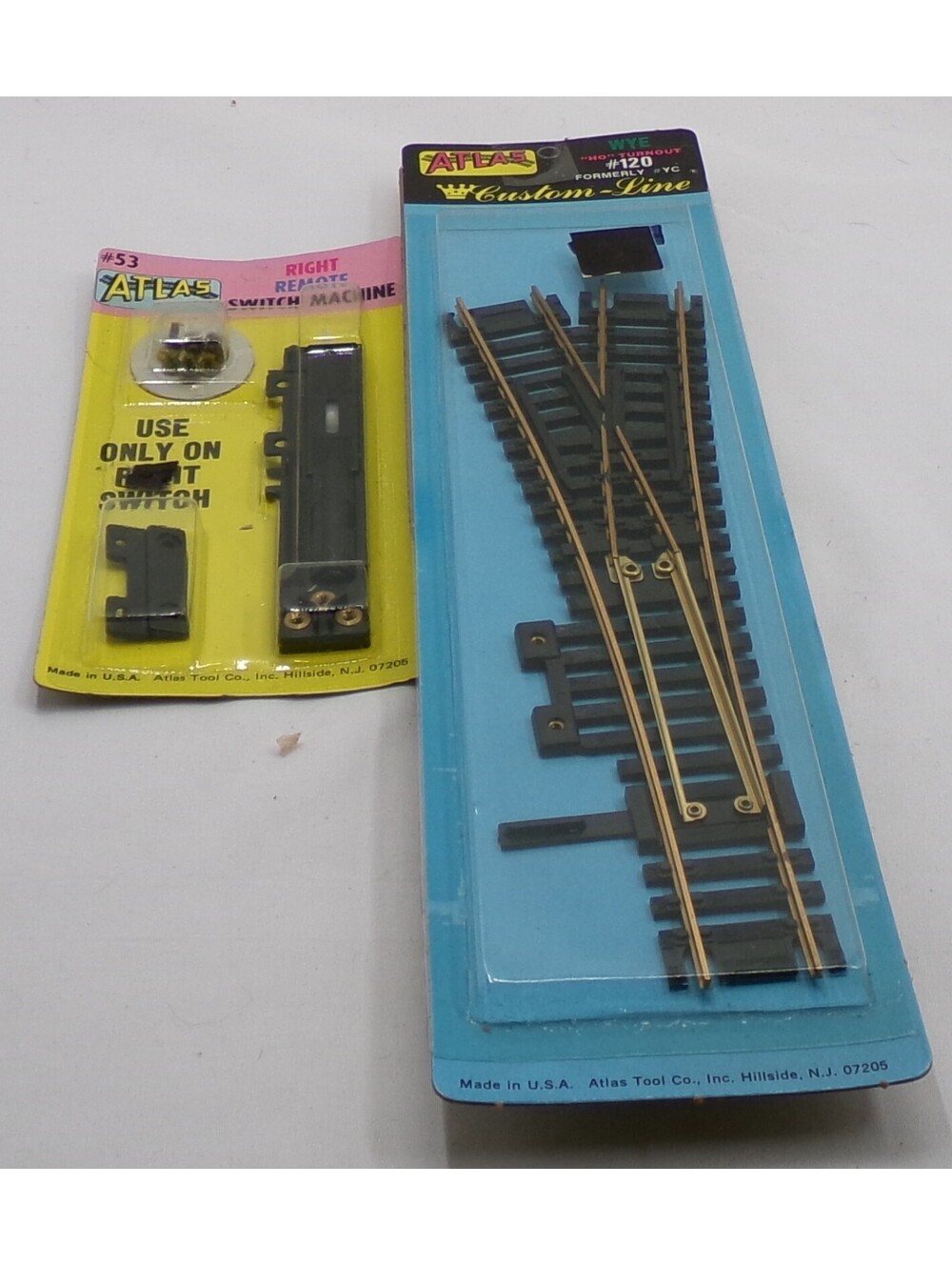 Atlas Custom Line WYE HO Turnout #120 Model Train Track - Formerly YC NOS